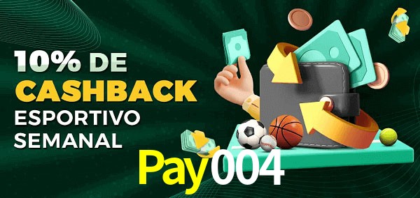 10% de bônus de cashback na Pay004